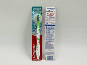 Wholesale Colgate Max White Toothbrush â€“ Medium bristles with polishing star, available in Lebanon for bulk supply.