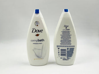 Wholesale Indulging Cream Caring Bath by Dove â€“ 500ml European origin, gentle moisturizing wash, available in Lebanon for bulk supply.