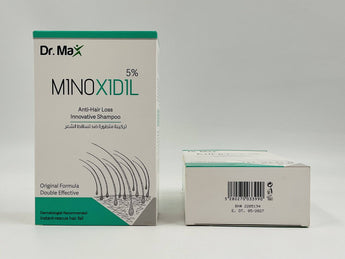 Wholesale Dr. Max Minoxidil 5% Anti-Hair Loss Shampoo â€“ innovative formula for hair regrowth and scalp health, available in Lebanon for bulk supply.