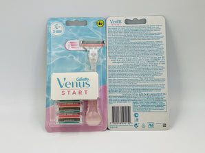 Gillette Venus Start Women Europe 1 Handle + 3 Cartridges - Tawreed Pro